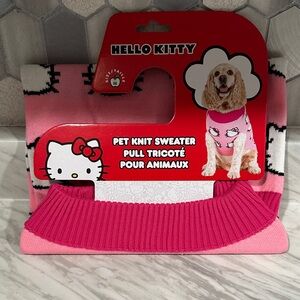 Hello Kitty Pink and White Pet Sweater